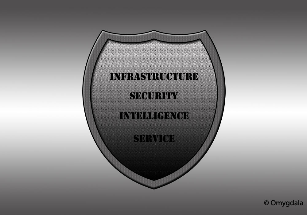 An insignia of a security service in India.